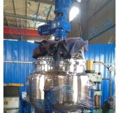 400L真空双搅拌刮壁分散釜,不锈钢双搅拌反应釜, 双搅拌反应釜